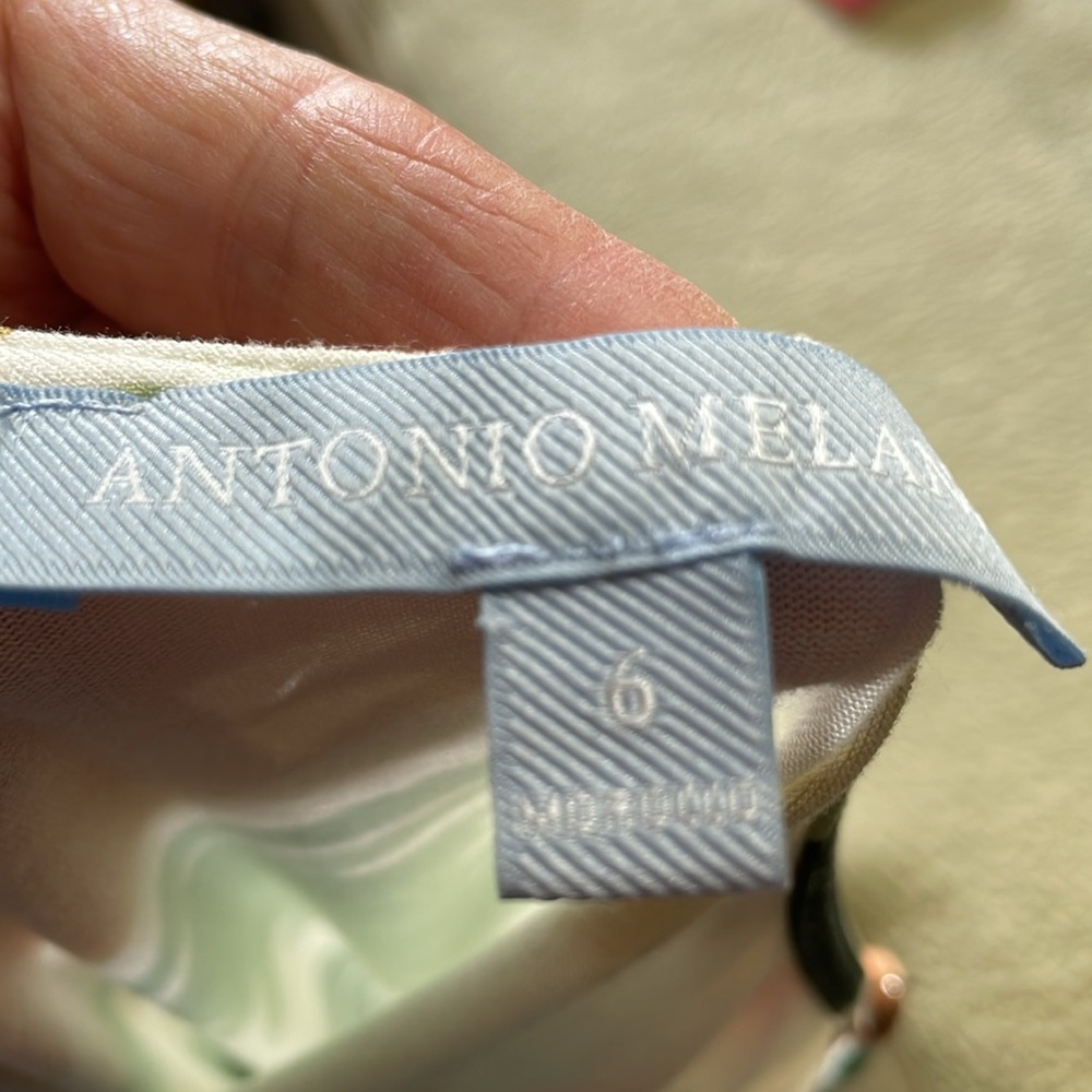 Antonio Melani, sheer floral asymmetric tea dress - Picture 10 of 11